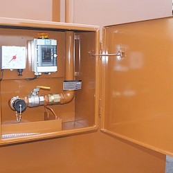 Standard Fill Point Cabinet - built onto tank with contents guage and alarm